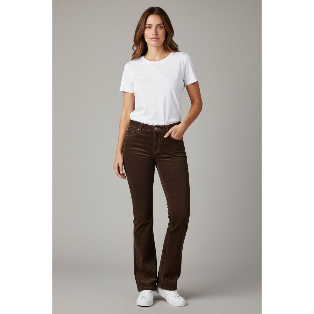 Vintage Eddie Bauer Women's Size 10 Brown Corduroy Bootcut Pants